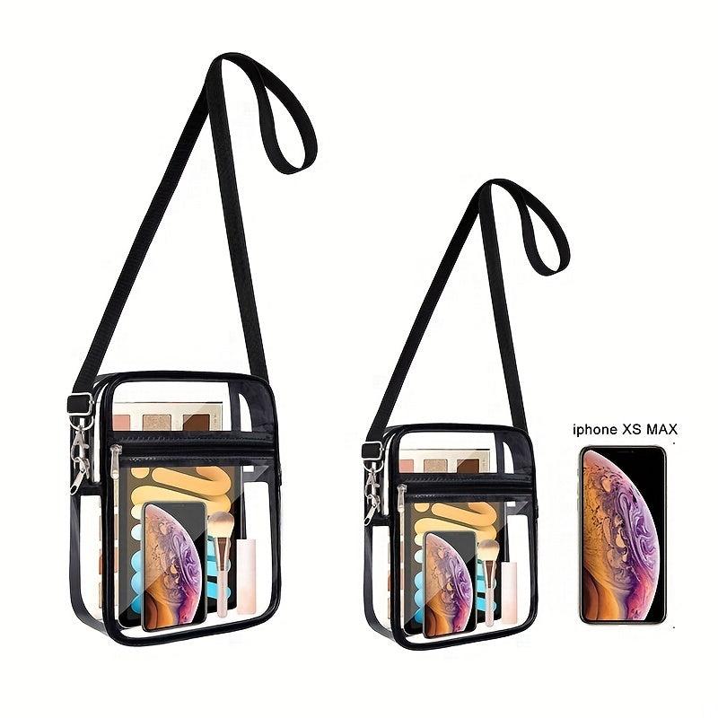 Clear PVC Crossbody Bag Waterproof Cell Phone Bag for Travel