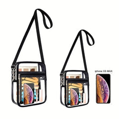 Clear PVC Crossbody Bag Waterproof Cell Phone Bag for Travel