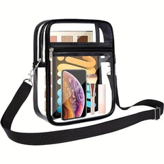 Clear PVC Crossbody Bag Waterproof Cell Phone Bag for Travel