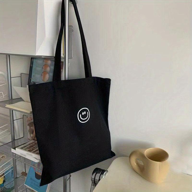 Casual Shoulder Bag Foldable Top Handle Canvas Bag