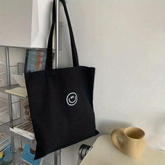 Casual Shoulder Bag Foldable Top Handle Canvas Bag