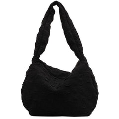 Women's Cloud Ruched Shoulder Bag Puffer Quilted Hobo Bubble Pleated Purse