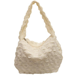 Women's Cloud Ruched Shoulder Bag Puffer Quilted Hobo Bubble Pleated Purse