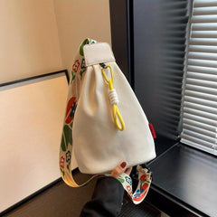 Floral Chest Bag with Shoulder Strap