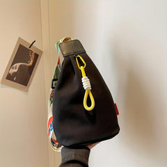 Floral Chest Bag with Shoulder Strap