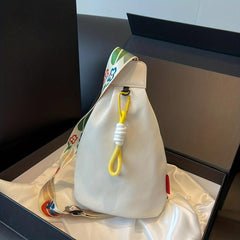 Floral Chest Bag with Shoulder Strap