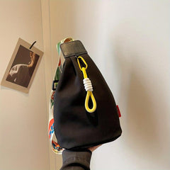 Floral Chest Bag with Shoulder Strap