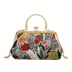 Chinese Style Flower Embroidery Handbag Cheongsam Dress Clutch Purse
