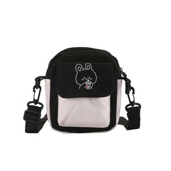 Cartoon Pattern Mini Crossbody Bag with Zipper Coin Purse