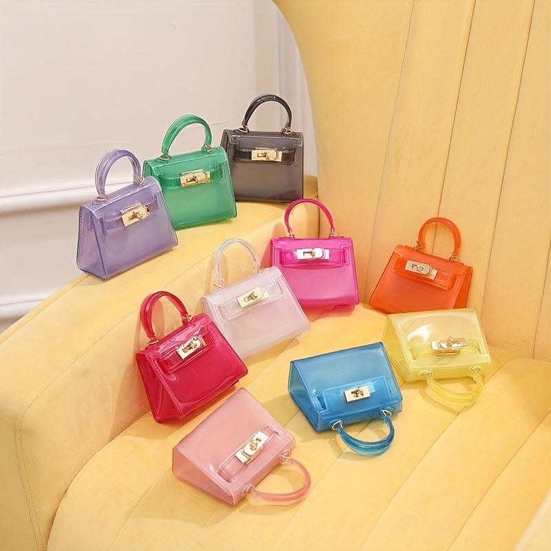 Top Handle Shoulder Bag Turn Lock Handbag Chain Crossbody Bag