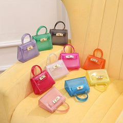 Top Handle Shoulder Bag Turn Lock Handbag Chain Crossbody Bag