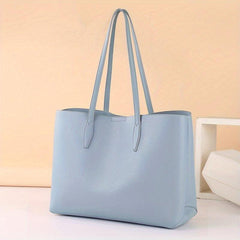 Minimalist Large Capacity Tote Bag Solid Hobo Bag Women's Casual Handbag