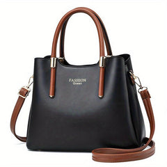 Solid Crossbody Bag Top Handle Office & Work Purse