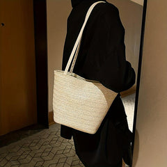 Casual Straw Beach Bag Women's Outdoor Hand Bag For Summer