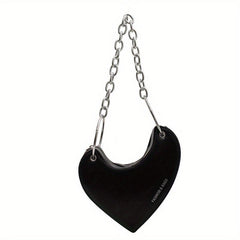 Heart Shaped Crossbody Bag Gothic Style