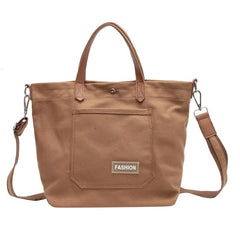 Minimalist Casual Tote Bag Solid All Match Shoulder School Bag