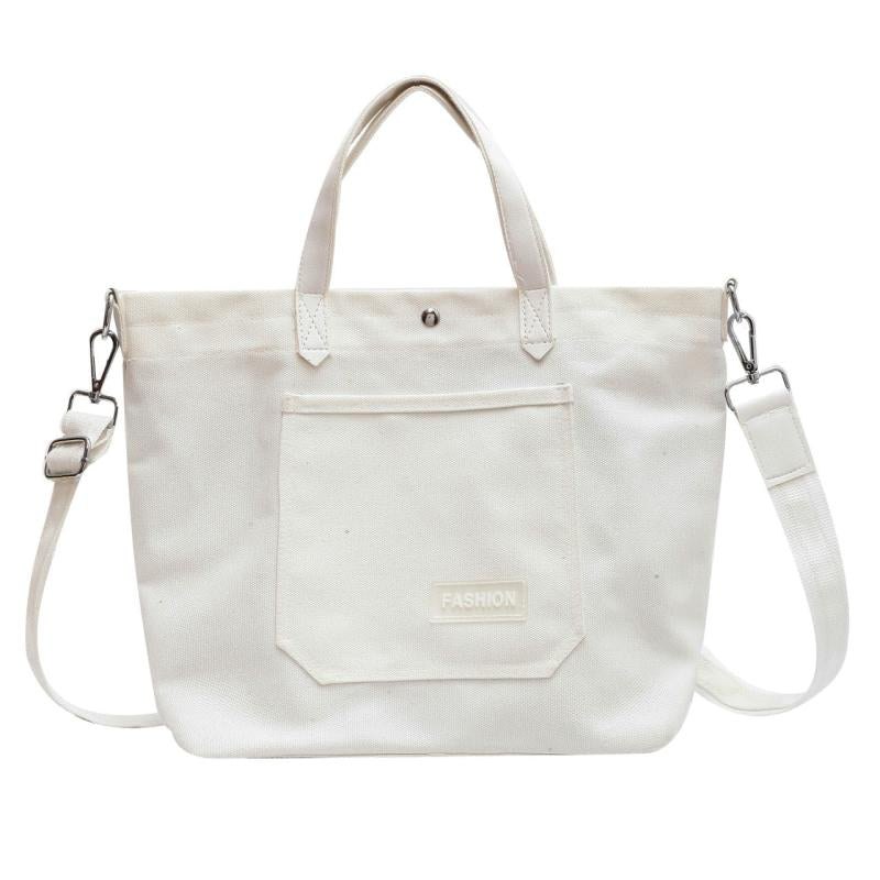 Minimalist Casual Tote Bag Solid All Match Shoulder School Bag