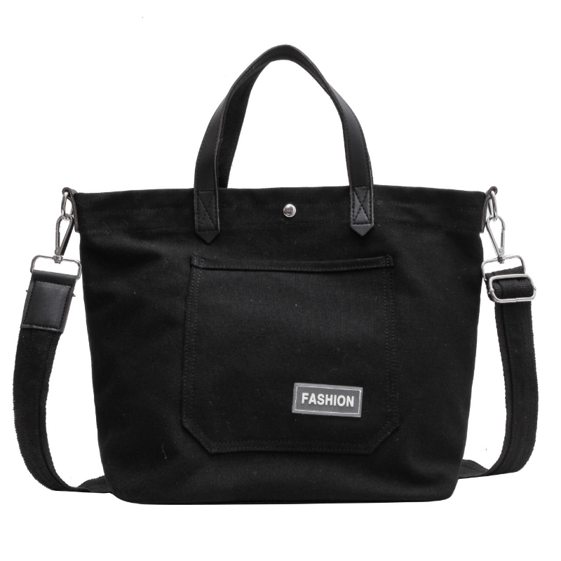 Minimalist Casual Tote Bag Solid All Match Shoulder School Bag