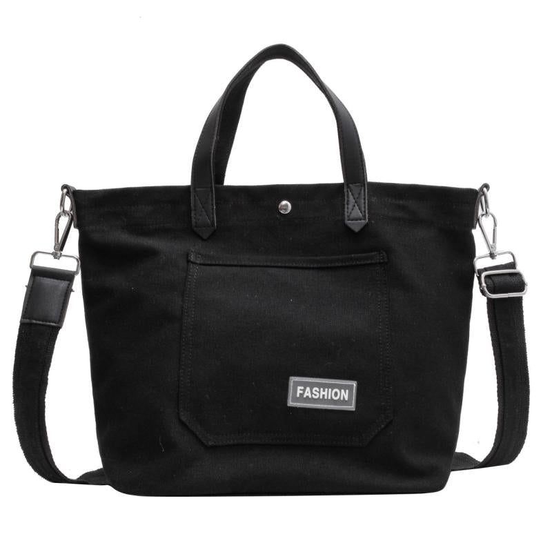 Minimalist Casual Tote Bag Solid All Match Shoulder School Bag