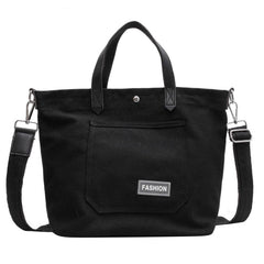 Minimalist Casual Tote Bag Solid All Match Shoulder School Bag