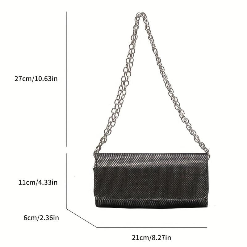 Sequins Shoulder Bag Chain Crossbody Bag Evening Purse For Wedding Party