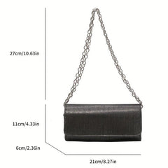 Sequins Shoulder Bag Chain Crossbody Bag Evening Purse For Wedding Party