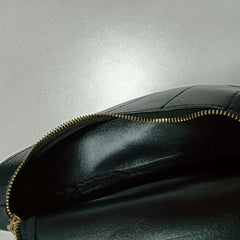 Crescent Chain Crossbody Bag PU Leather Fanny Pack