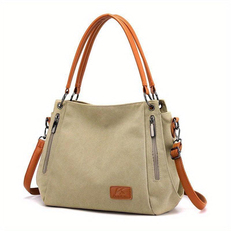 Large Capacity Canvas Tote Bag Lightweight Shoulder Bag