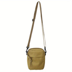 Sports Style Crossbody Phone Bag Solid Oxford Cloth Shoulder Bag