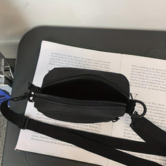 Sports Style Crossbody Phone Bag Solid Oxford Cloth Shoulder Bag