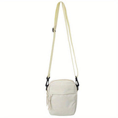 Sports Style Crossbody Phone Bag Solid Oxford Cloth Shoulder Bag