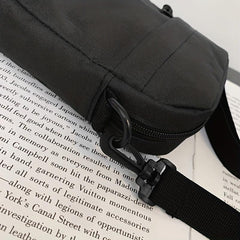 Sports Style Crossbody Phone Bag Solid Oxford Cloth Shoulder Bag