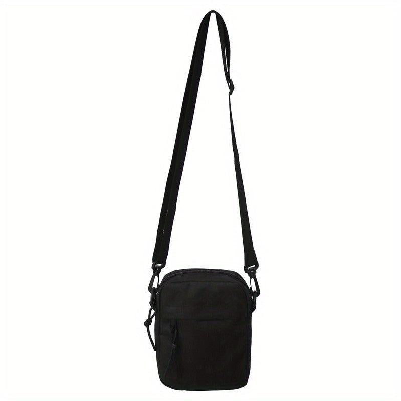 Sports Style Crossbody Phone Bag Solid Oxford Cloth Shoulder Bag