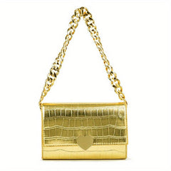 Crocodile Pattern Shoulder Bag Women's Handbag Purse
