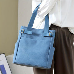 Vintage Canvas Satchel Bag Women's Casual Handbag & Shoulder Purse