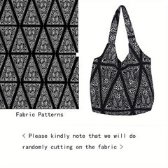 Large Capacity Paisley Flower Print Shoulder Bag