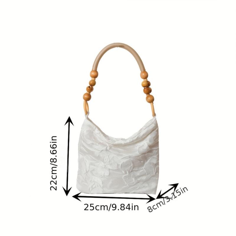 Vintage Flower Jacquard Hobo Bag Women's Handbag