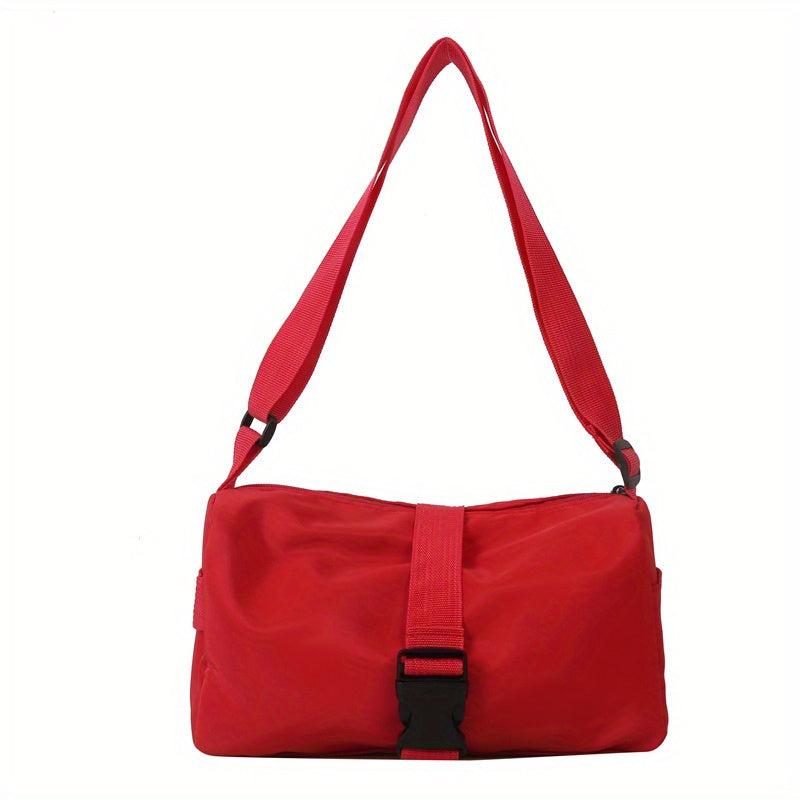 Minimalist Casual Shoulder Bag with Release Buckle