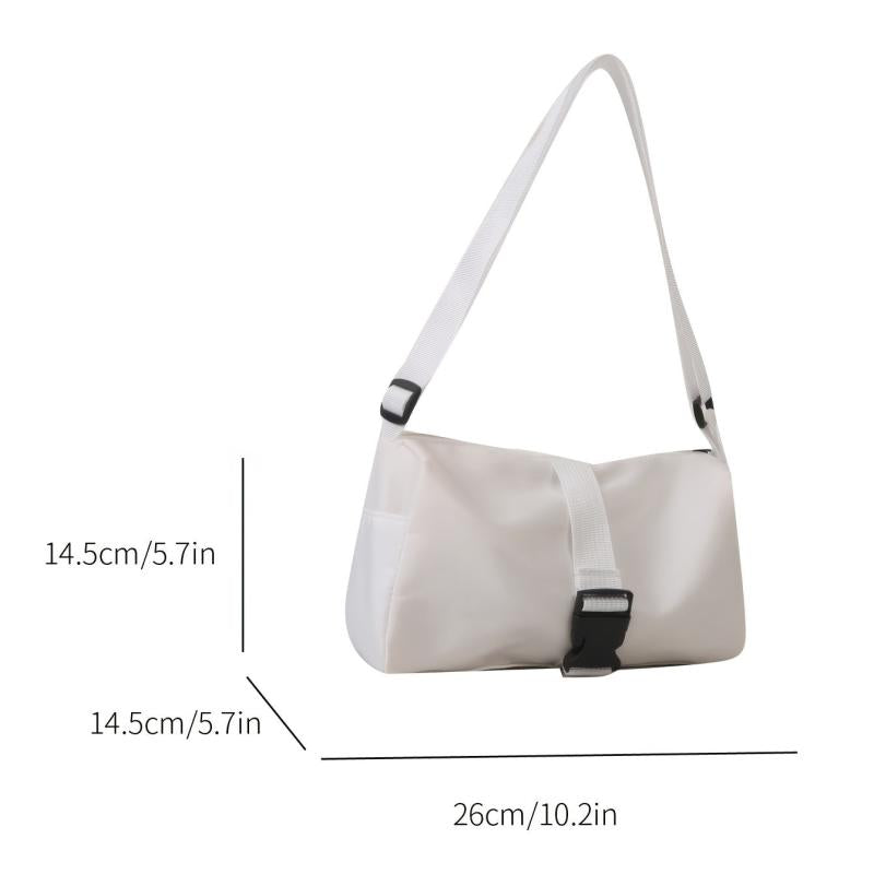 Minimalist Casual Shoulder Bag with Release Buckle