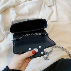 Heart Shaped Rhinestone Shoulder Bag for Girls & Women