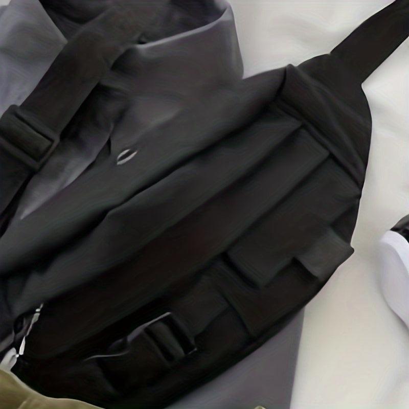 Canvas Chest Bag Lightweight Adjustable Crossbody Waist Bag