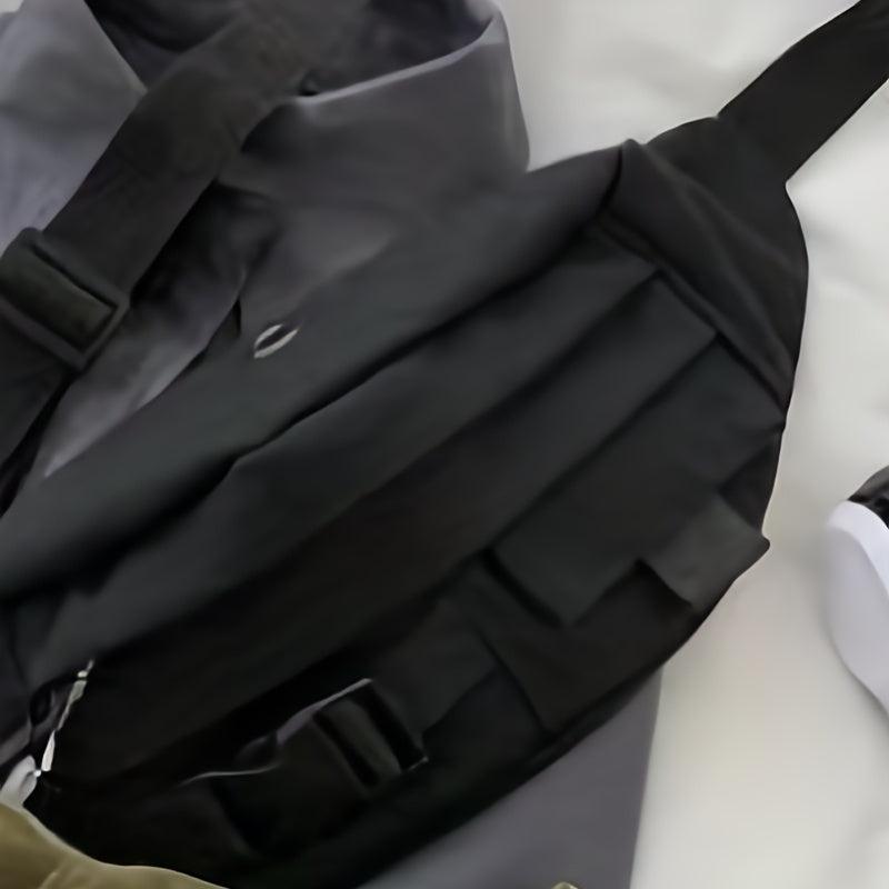 Canvas Chest Bag Lightweight Adjustable Crossbody Waist Bag