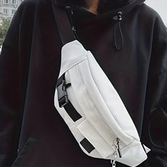 Canvas Chest Bag Lightweight Adjustable Crossbody Waist Bag
