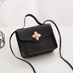 Small Square Lock Bag Shoulder Cross Bag