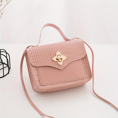 Small Square Lock Bag Shoulder Cross Bag