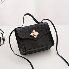 Small Square Lock Bag Shoulder Cross Bag
