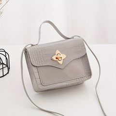 Small Square Lock Bag Shoulder Cross Bag