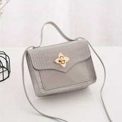 Small Square Lock Bag Shoulder Cross Bag
