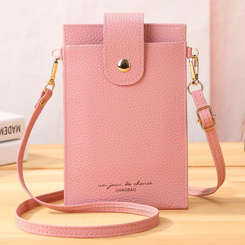 Small Faux Leather Satchel Purse for Phone, Versatile Shoulder Bag