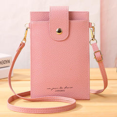Small Faux Leather Satchel Purse for Phone, Versatile Shoulder Bag